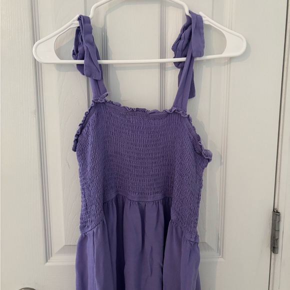 Lavender Smocked Maxi Dress - Picture 4 of 5
